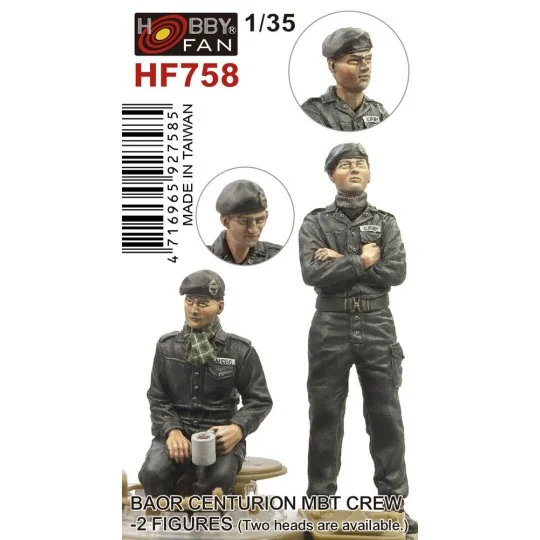 BAOR Centurion MBT Crew-2 figures(Two heads are available), 1/35 - ... BAOR Centurion MBT Crew-2 figures(Two heads are available), 1/35 - ...