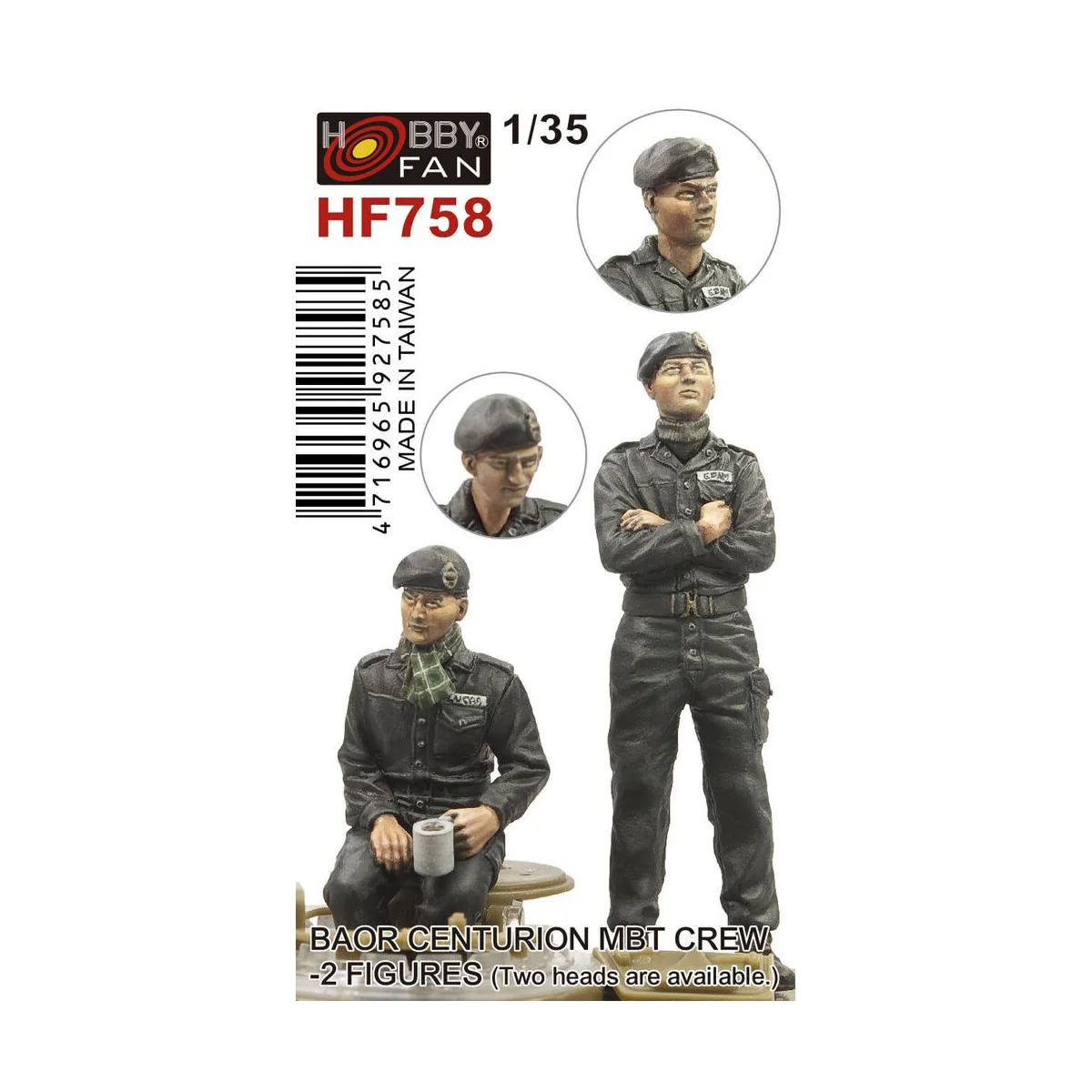 BAOR Centurion MBT Crew-2 figures(Two heads are available), 1/35 - ... BAOR Centurion MBT Crew-2 figures(Two heads are available), 1/35 - ...