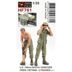 U.S. 105mm M101A1 howitzer crew of vietnam war-2 Figures - Hobby Fa...