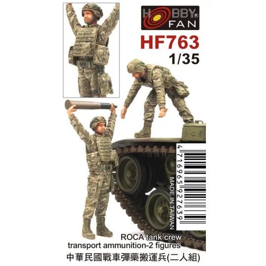 ROCA Tank crew transport ammunition-2 figures - Hobby Fan HF763