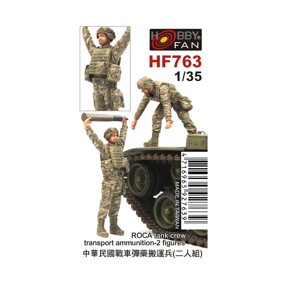 ROCA Tank crew transport ammunition-2 figures, 1/35 - Hobby Fan HF763