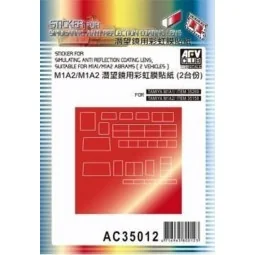 Sticker anti reflection for M1A1 M1 M2, 1/35 - AFV-Club AC35012