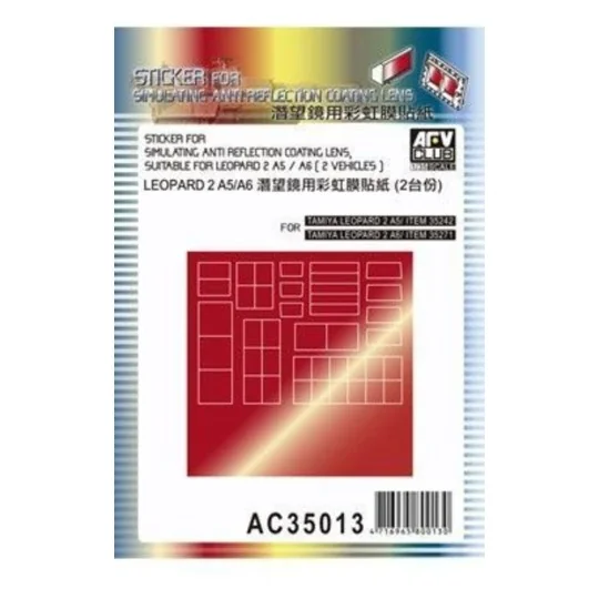 Sticker anti reflection for Leopard IIA5, 1/35 - AFV-Club AC35013
