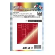 Sticker anti reflection for Leopard IIA5, 1/35 - AFV-Club AC35013
