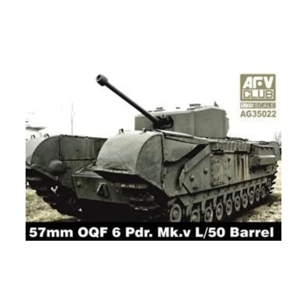57mm OQF 6 Prd. Mk.V L/50 Barrel - AFV-Club AG35022