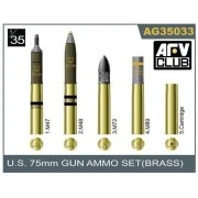 75mm gun ammo brass set - AFV-Club AG35033