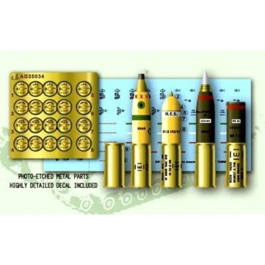 U.K. 95 mm Howitzer Ammo Set, 1/35 - AFV-Club AG35034
