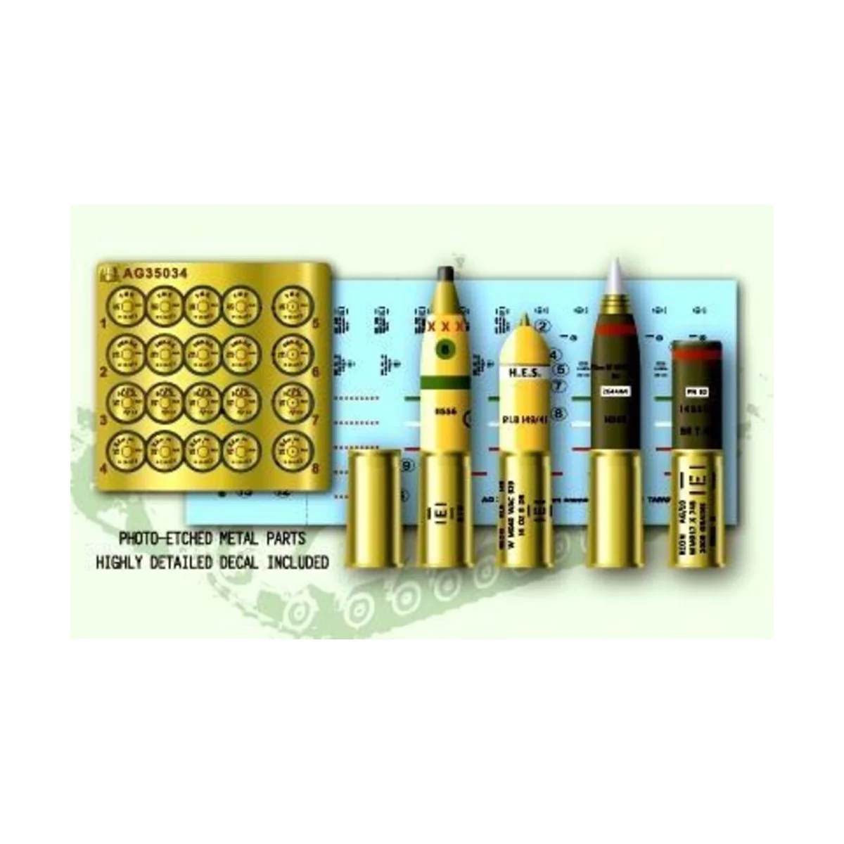 U.K. 95 mm Howitzer Ammo Set - AFV-Club AG35034