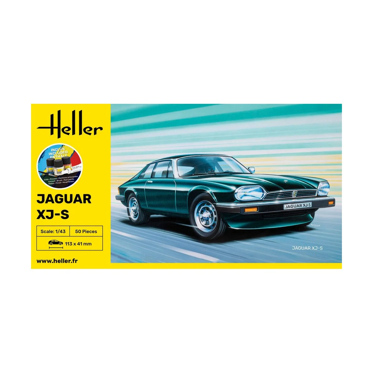 STARTER KIT Jaguar XJ-S, 1/43 - Heller 56183 STARTER KIT Jaguar XJ-S, 1/43 - Heller 56183