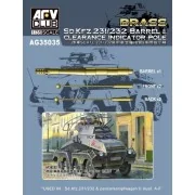 SD.KFZ 231/232 Barrel&Clearance Ind.POLE, 1/35 - AFV-Club AG35035