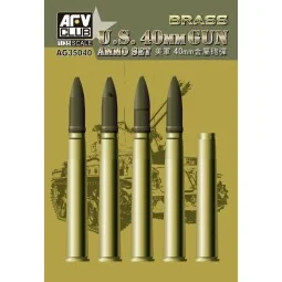 Bofors 40mm Ammo (Brass) - AFV-Club AG35040
