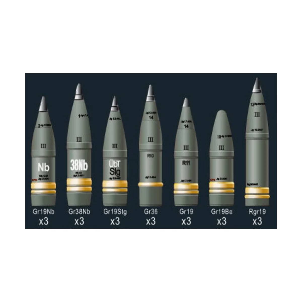 SFH18 Howitzer Ammunition - AFV-Club AG35043