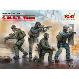 S.W.A.T. Team (4 figures), 1/24 - ICM DS2401