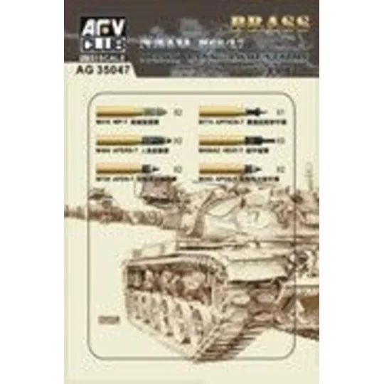 M68/L7 105mm Ammunition Model kit, 1/35 - AFV-Club AG35047 M68/L7 105mm Ammunition Model kit, 1/35 - AFV-Club AG35047