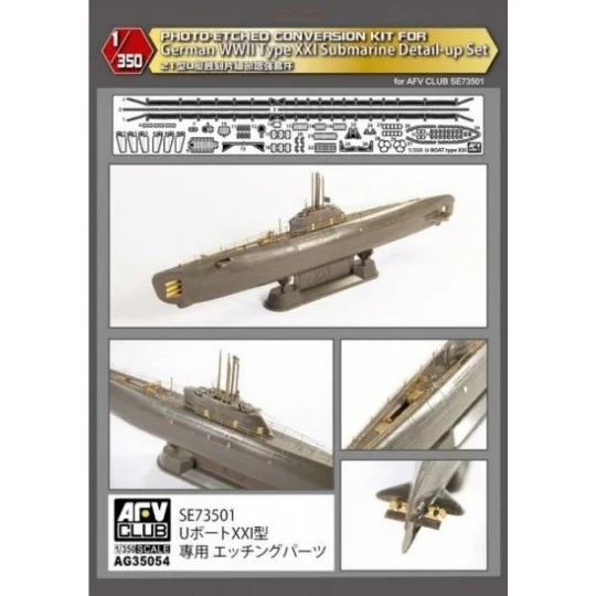 Photo-Etched Conversion KIT FOR GERMAN WWII Type XXI Submarine - AF...