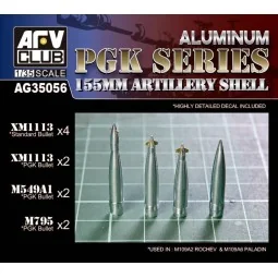 155MM ARTILLERY SHELL PGK SERIES - AFV-Club AG35056