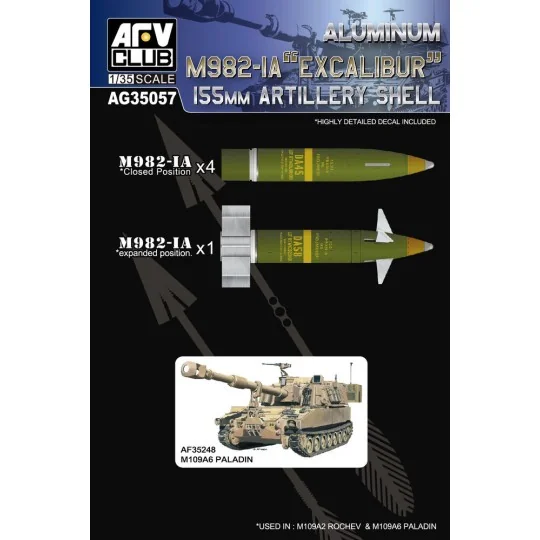 New 155mm artillery shell, 1/35 - AFV-Club AG35057