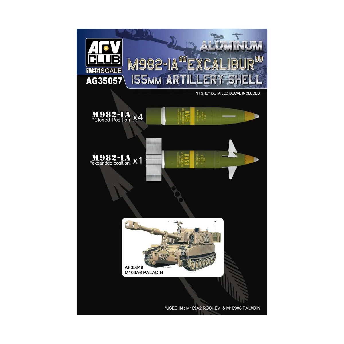 New 155mm artillery shell - AFV-Club AG35057