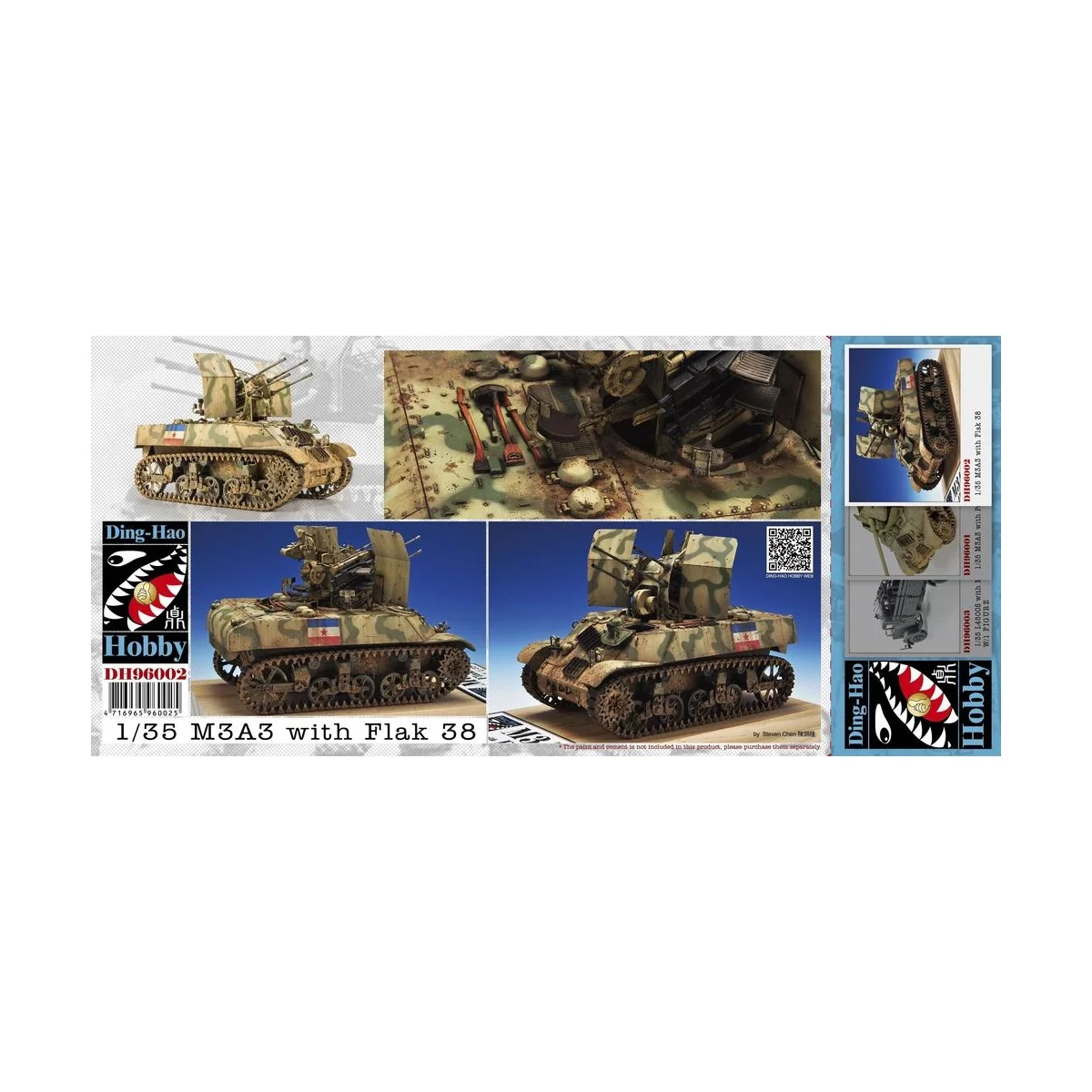 M3A3 with quad 20mm Flak-38V, 1/35 - AFV-Club DH96002