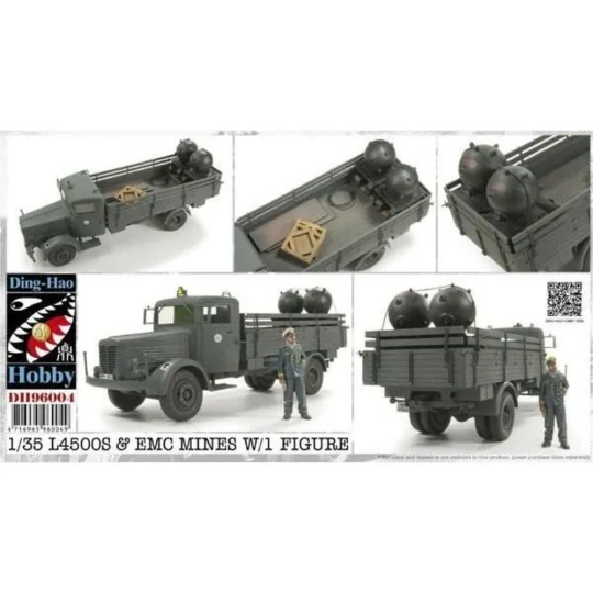 L4500S & EMC Mines w/1 Figure, 1/35 - AFV-Club DH96004