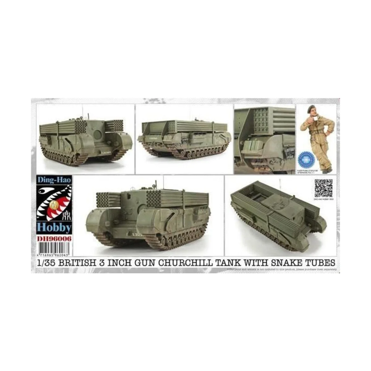 1/35 British 3 Inch gun Churchill tank &, 1/35 - AFV-Club DH96006