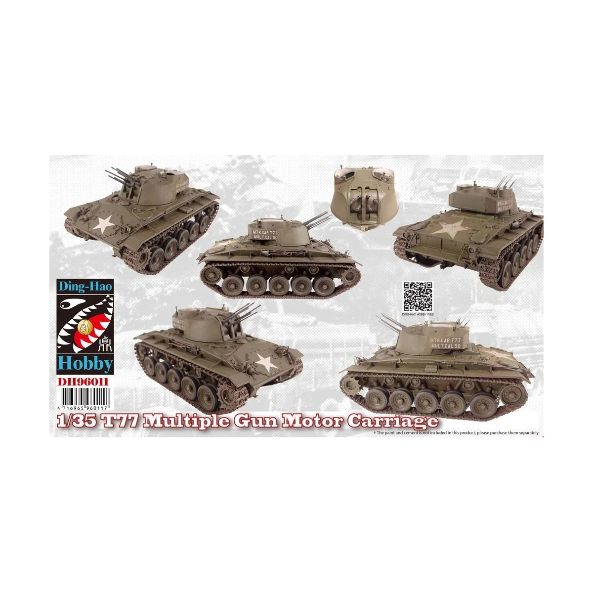 T77 Multiple Gun Motor Carriage, 1/35 - AFV-Club DH96011 T77 Multiple Gun Motor Carriage, 1/35 - AFV-Club DH96011
