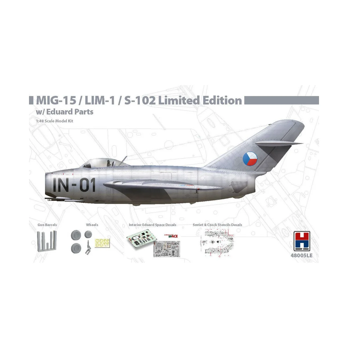MIG-15 / LIM-1 Limited Edition, 1/48 - Hobby 2000 48005LE MIG-15 / LIM-1 Limited Edition, 1/48 - Hobby 2000 48005LE