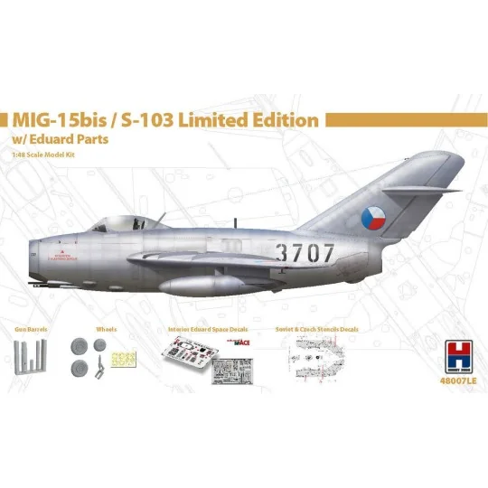 MIG-15bis / S-103 Limited Edition, 1/48 - Hobby 2000 48007LE MIG-15bis / S-103 Limited Edition, 1/48 - Hobby 2000 48007LE