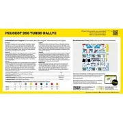 STARTER KIT Peugeot 205 Turbo Rallye, 1/43 - Heller 56189 STARTER KIT Peugeot 205 Turbo Rallye, 1/43 - Heller 56189