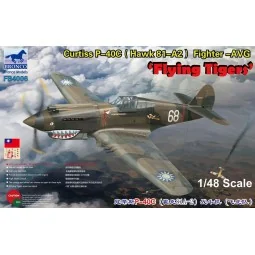 Curtiss P-40C (Hawk 81-A2) Fighter -AVG Flying Tigers, 1/48 - Bronc...