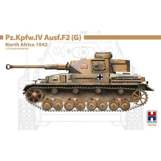 Pz.Kpfw.IV Ausf.F2 (G) North Africa 1942 - Hobby 2000 72702