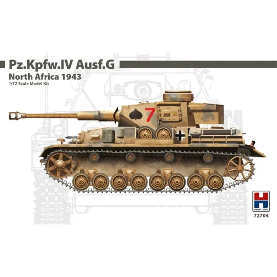 Pz.Kpfw.IV Ausf.G North Africa 1943, 1/72 - Hobby 2000 72704