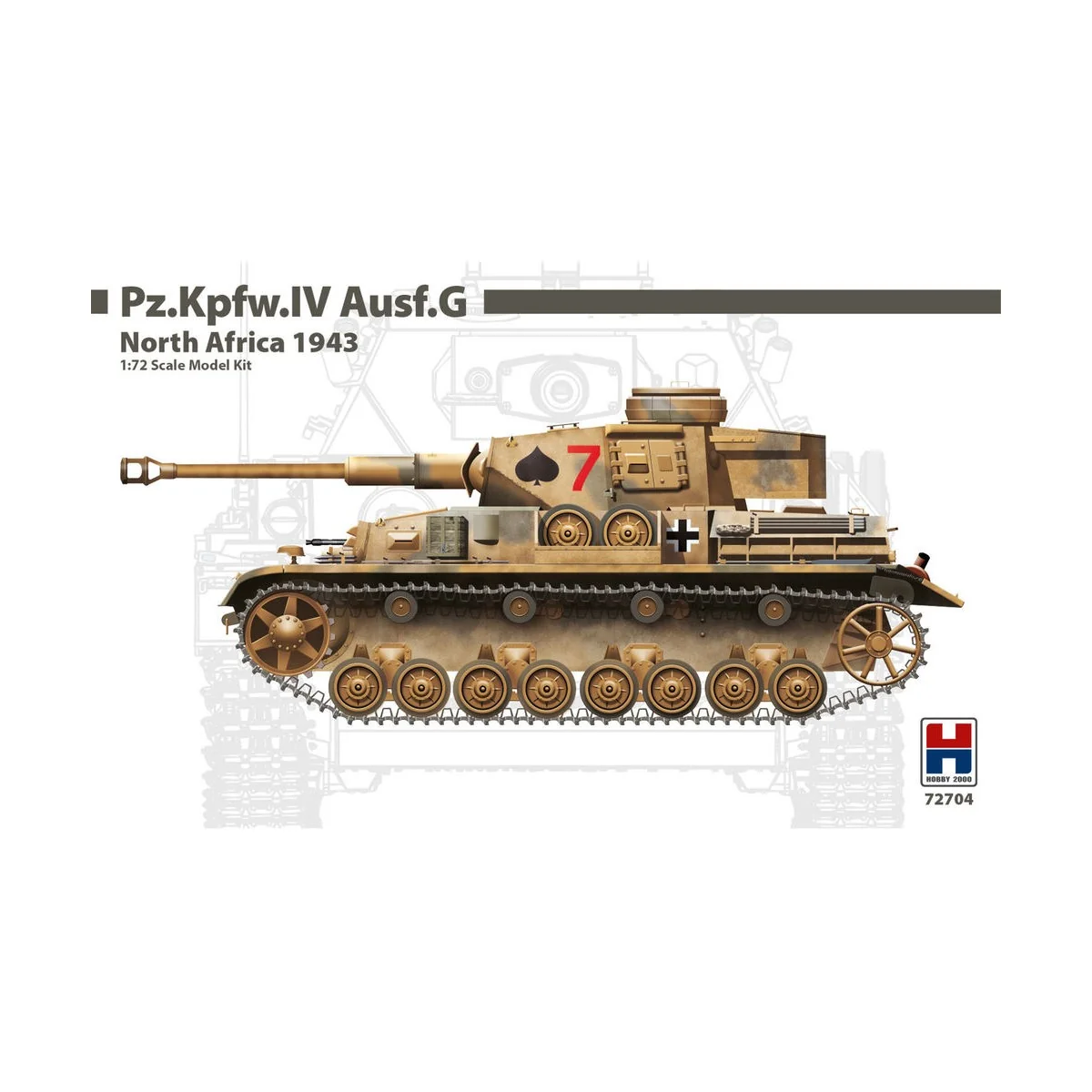 Pz.Kpfw.IV Ausf.G North Africa 1943 - Hobby 2000 72704
