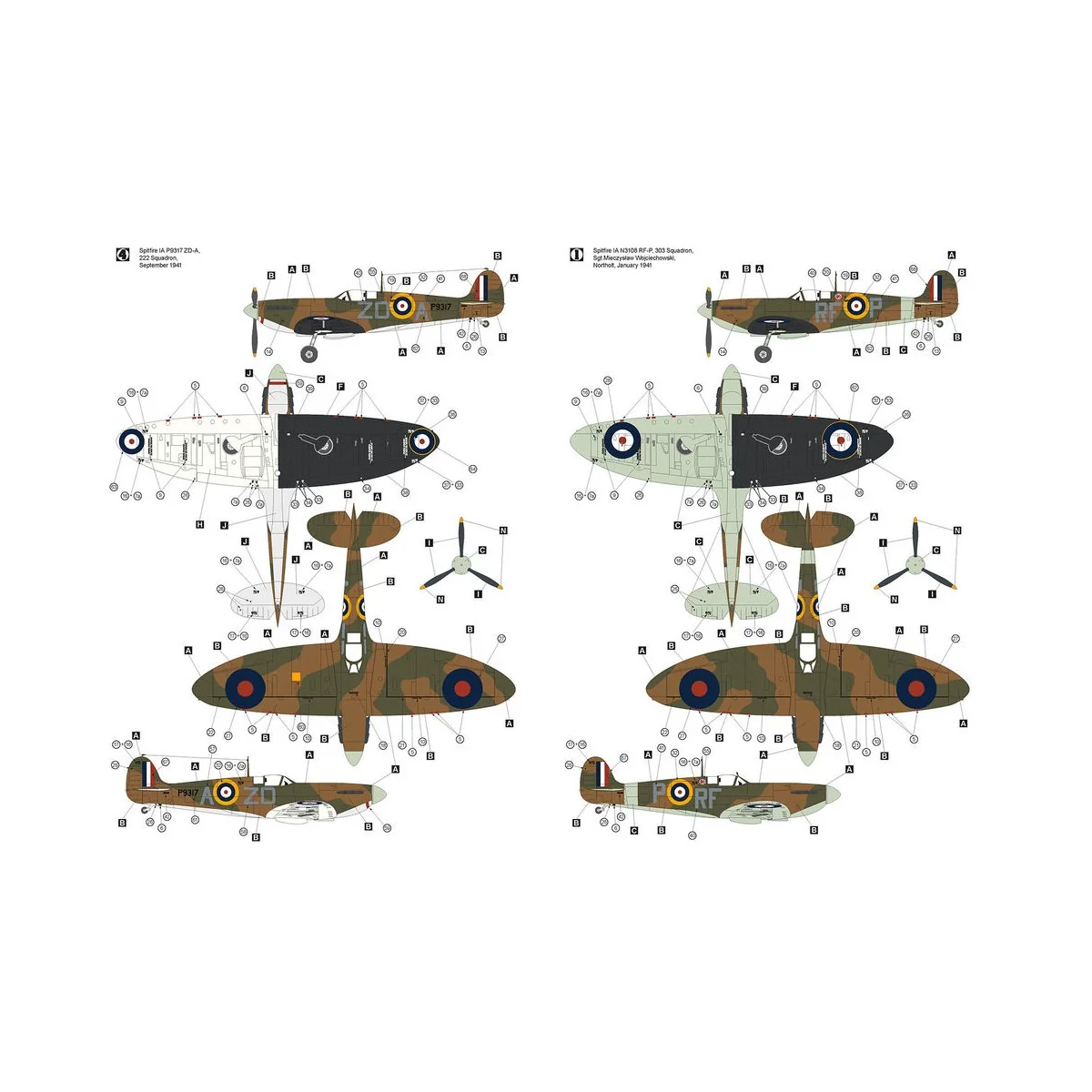 Supermarine Spitfire IA, 1/32 - Hobby 2000 32001