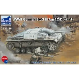 WWII German StuG III Ausf C/D with 75mm StuK 37/L24&75mm StuK40/L48...