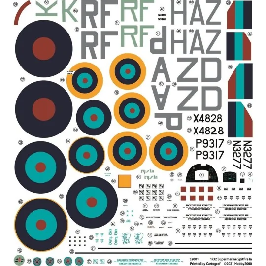 Supermarine Spitfire IA, 1/32 - Hobby 2000 32001