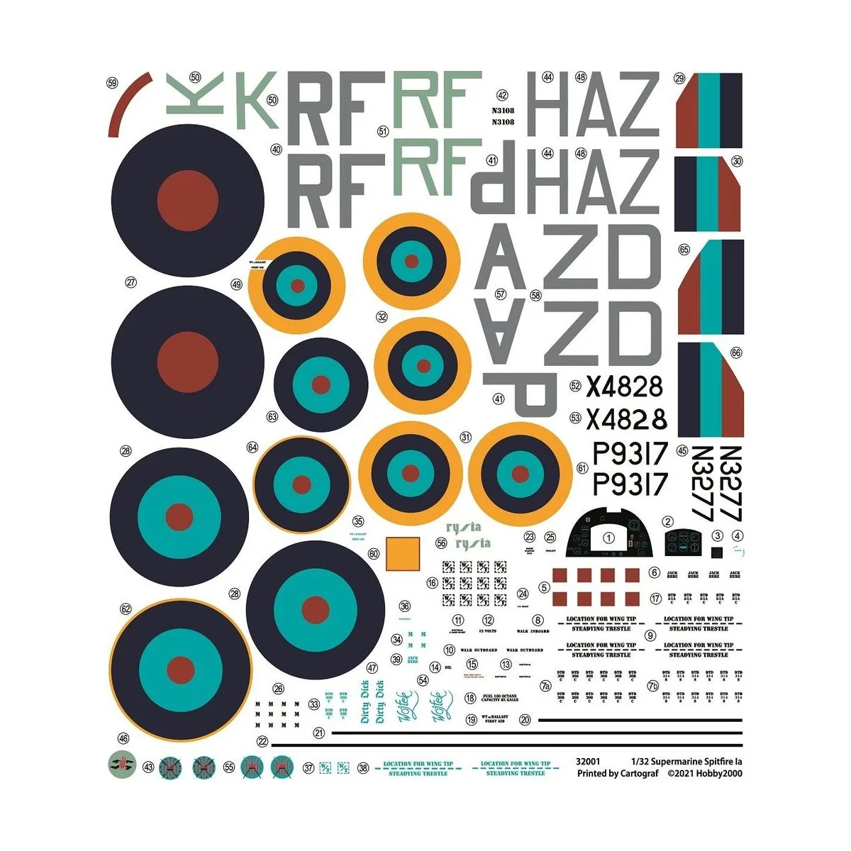 Supermarine Spitfire IA - Hobby 2000 32001