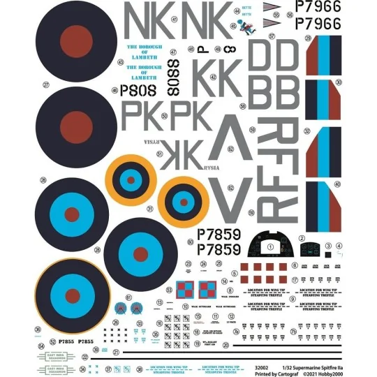 Supermarine Spitfire IIA w/Rotol Propeller - Hobby 2000 32002