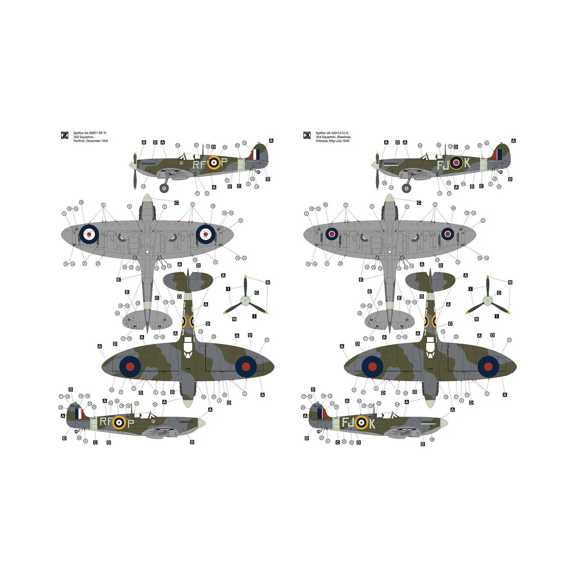 Supermarine Spitfire VA, 1/32 - Hobby 2000 32003