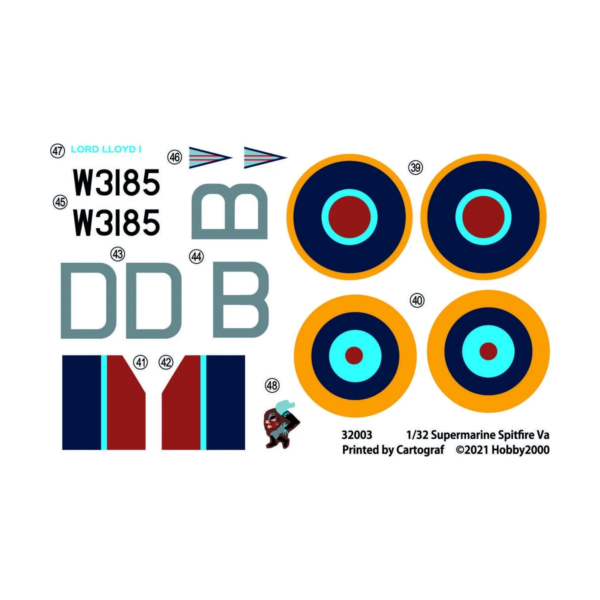 Supermarine Spitfire VA, 1/32 - Hobby 2000 32003