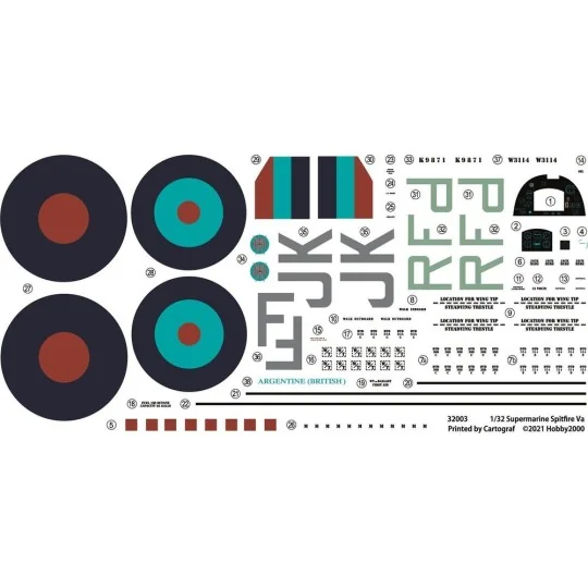 Supermarine Spitfire VA, 1/32 - Hobby 2000 32003