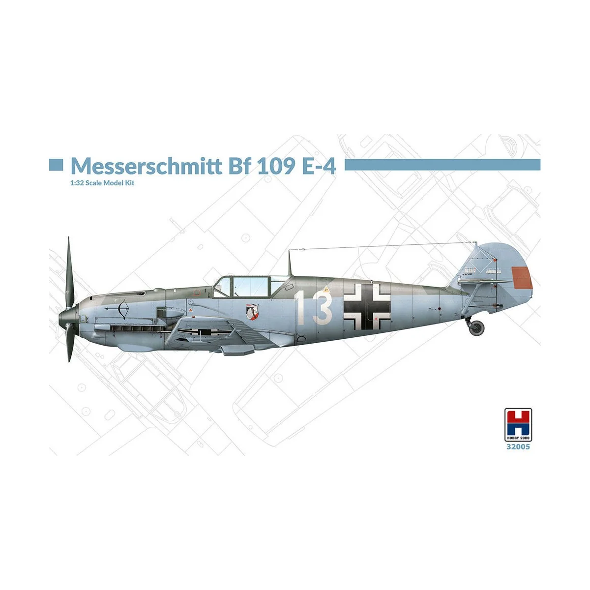 Messerschmitt Bf 109 E-4, 1/32 - Hobby 2000 32005