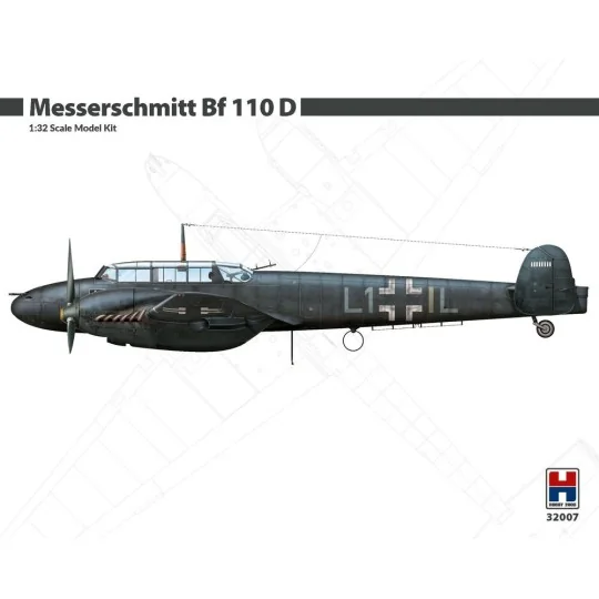 Messerschmitt Bf 110 D, 1/32 - Hobby 2000 32007 Messerschmitt Bf 110 D, 1/32 - Hobby 2000 32007