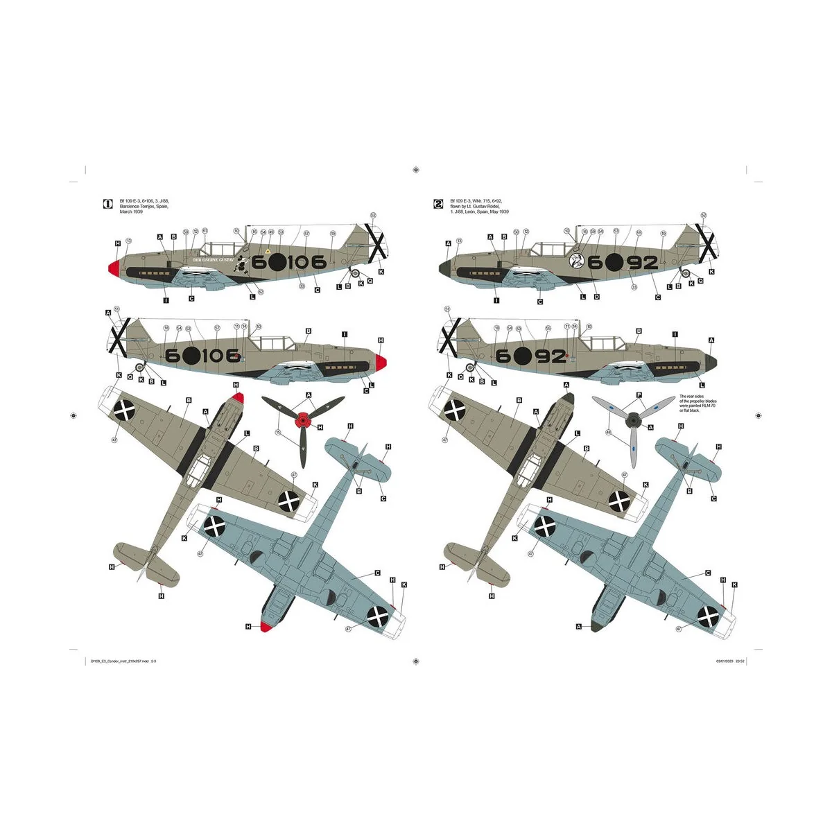 Messerschmitt Bf 119 E-3 Legion Condor - Hobby 2000 32009