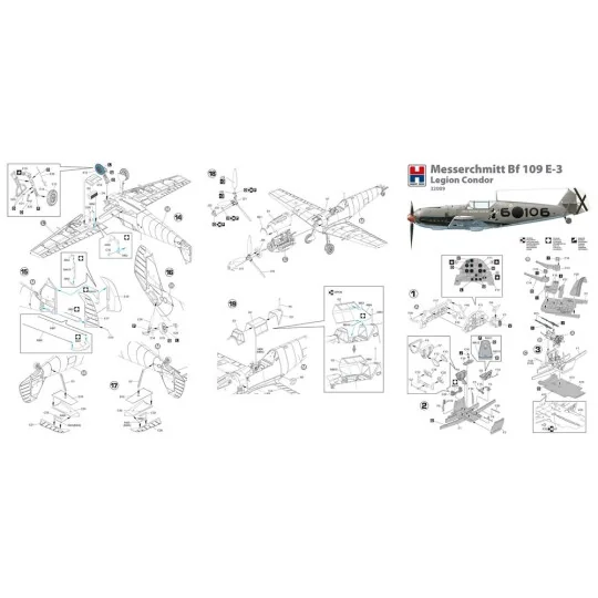 Messerschmitt Bf 119 E-3 Legion Condor, 1/32 - Hobby 2000 32009 Messerschmitt Bf 119 E-3 Legion Condor, 1/32 - Hobby 2000 32009