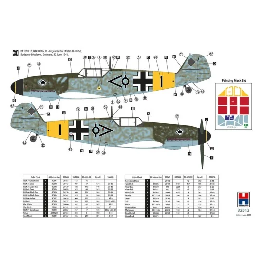 Bf 109 F-2 Eastern Front, 1/32 - Hobby 2000 32013 Bf 109 F-2 Eastern Front, 1/32 - Hobby 2000 32013
