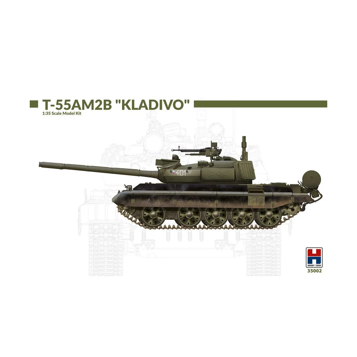 T-55AM2B "Kladivo" (w/bonus 4 painting and marking), 1/35 - Hobby 2...