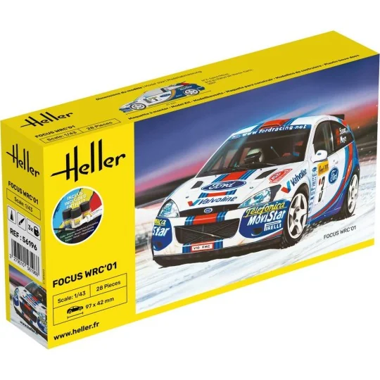 STARTER KIT Focus WRC'01, 1/43 - Heller 56196 STARTER KIT Focus WRC'01, 1/43 - Heller 56196