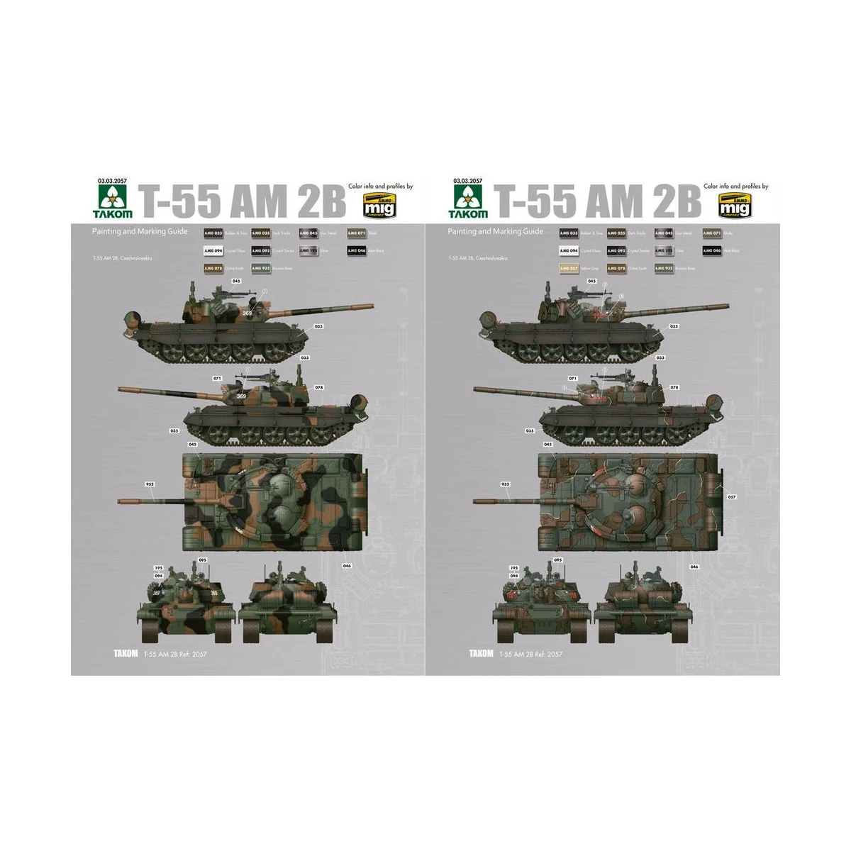 T-55AM2B "Kladivo" (w/bonus 4 painting and marking), 1/35 - Hobby 2...