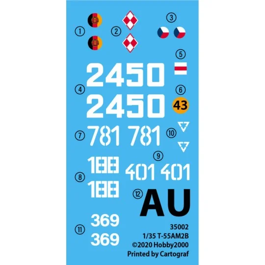 T-55AM2B "Kladivo" (w/bonus 4 painting and marking), 1/35 - Hobby 2...